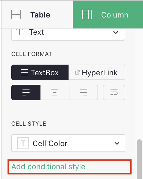 Add conditional style